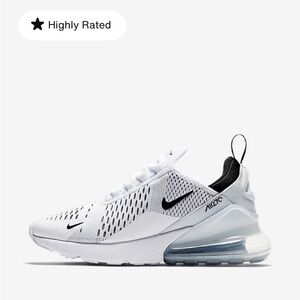 Nike Air Max 270 White and Black Sneakers